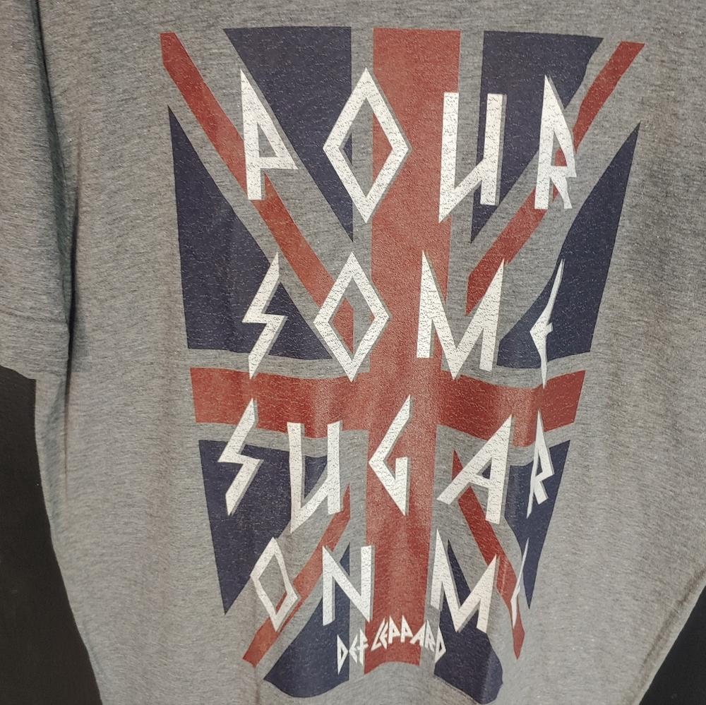 Def Leppard Tee shirt Men's New